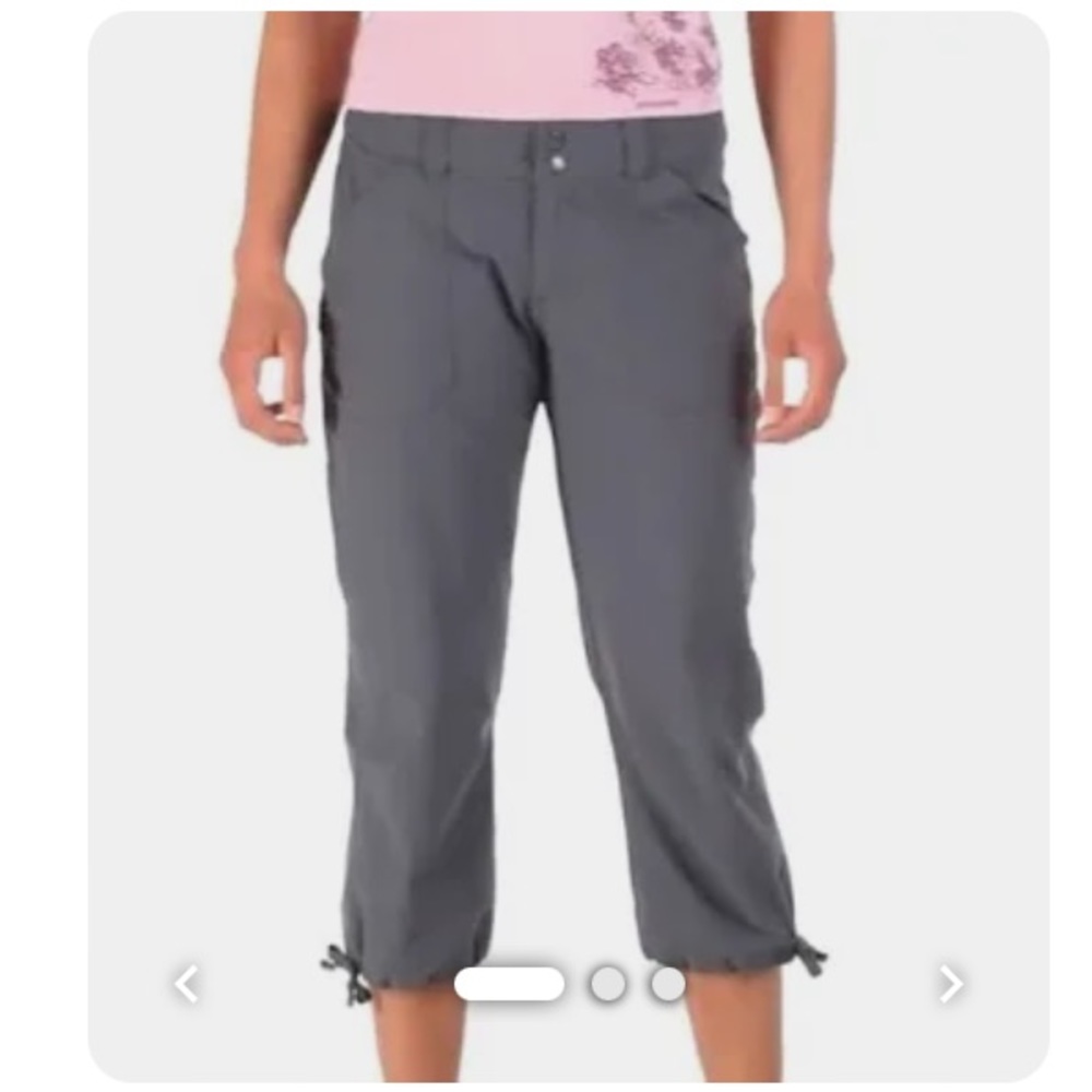 Patagonia Ladies Size 8 Smoke Gray Hiking Capri Pants